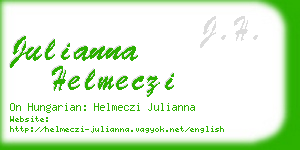 julianna helmeczi business card